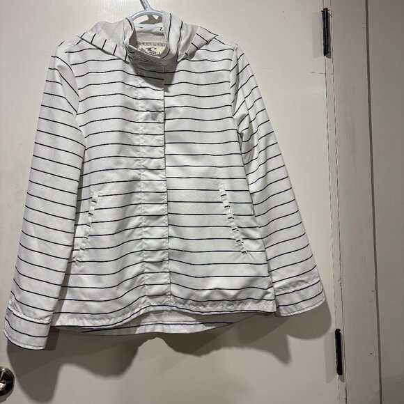 O Neill   Light Jacket with Hood for women Size medium Black and White in color - Picture 1 of 3